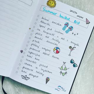 Za tři týdny jsou prááááááázdniny! 🌴☀️🐳 #summerbucketlist #prázdniny#léto#plány#diář#wishlist#plannerlovercz...